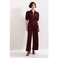 Phase Eight Women's Candice Jumpsuit in Wine | Size: 14