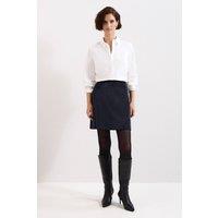 Phase Eight Women's Iona PU Mini Skirt in Navy | Size: 12
