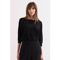 Phase Eight Women's Sequin Cristine Jumper in True Black | Size: Small