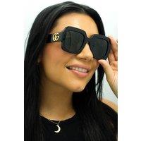 Gucci Women's Square Black Grey GG1547S