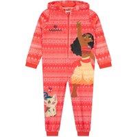 Disney Girl's Moana Hooded Onesie in Orange | Size: 2-3 Years