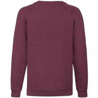 Fruit of the Loom Classic Raglan Sweatshirt in Burgundy | Size: 5-6 Years