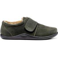 Hotter Men's 'Unwind' Slippers in Dark Olive | Size: 9