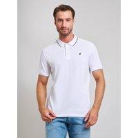 Beverly Hills Polo Club Men's TIPPED MODERN SLIM FIT POLO SHIRT GHOST in White | Size: XL