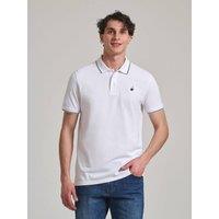 Beverly Hills Polo Club Men's TIPPED POLO PONY POLO SHIRT in White | Size: Small