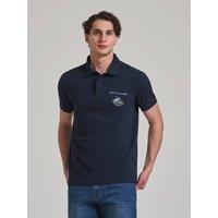 Beverly Hills Polo Club Men's HIDDEN POCKET POLO SHIRT in Blue | Size: 2XL