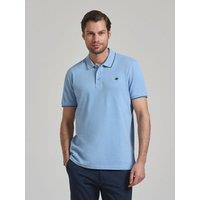 Beverly Hills Polo Club Men's TIPPED POLO PONY POLO SHIRT SKY in Blue | Size: 2XL