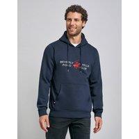 Beverly Hills Polo Club Men's ICON PONY BLOCK LOGO HOODIE in Blue | Size: XL
