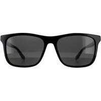 Gucci Men's Rectangle Black Grey Polarized Sunglasses