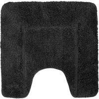 Velosso Cashmere Feel Bath/ Pedestal Mat Anti Slip Bathmats in Black | Size: Small