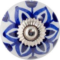 Nicola Spring Round Ceramic Cabinet Knob in Navy | Size: 1000mm x 500mm