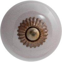 Nicola Spring Round Ceramic Cabinet Knob in Grey | Size: 1000mm x 500mm