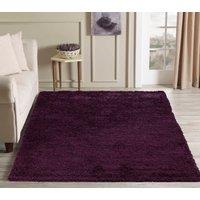 Desire Rugs Modern Elegant Soft Shaggy Rug for Living Rooms - Stylish Area Rugs in Violet | Size: 60 cm x 110 cm