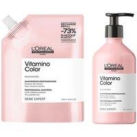L'Oreal Professionnel Vitamino Color Shampoo & Refill Pack 500ml Duo in Clear