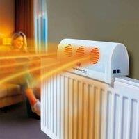 Bergstrom Rechargeable Radiator Fan, Energy-Saving Heat Circulator in White