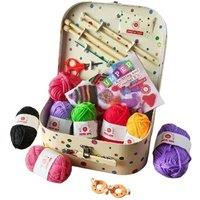 Buttonbag Bumper Knitting & Crochet Craft Kit - Learn to Knit & Crochet