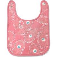 Lucy & Sam Pink Peacock Bib