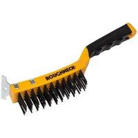Roughneck Carbon Steel Wire Brush Soft Grip