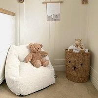rucomfy Beanbags rucomfy Indoor Kids Bean Bag Chair - Snug Snuggle Seat in Cream