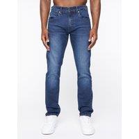 Crosshatch Svelte Men's Premium Slim-Fit Stretch Jeans in Dark Blue | Size: 38R