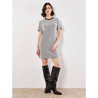 Apricot Women's Chevron T-Shirt Mini Dress | Size: 10
