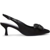 KG Kurt Geiger Women's 'Tilly Bow Gem' Suedette Heels in Black | Size: 4