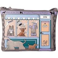 Mala leather Women's Pampered Pooch Leather Crossbody Bag - Dog Grooming Parlour | Size: Small