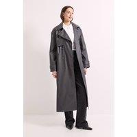 Wallis Women's Principles by Oversized Trench Coat in Charcoal | Size: 20