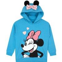Disney Girl's Minnie Mouse Hoodie in Blue | Size: 4-5 Years