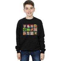 Disney Boy's Toy Story Character Squares Sweatshirt in Black | Size: 3-4 Years