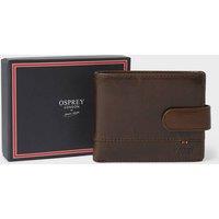OSPREY LONDON Men's The London Leather Coin Wallet in Brown