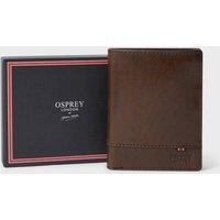 OSPREY LONDON Men's The London Leather Wallet with Coin Pocket in Brown