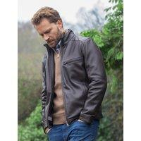 Lakeland Leather Men's 'Penton' Leather Jacket in Brown | Size: 48R