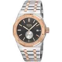 Gevril Men's Gotham, Swiss Automatic Watch, Black Dial, 316L Stainless Steel, & Sapphire Crystal in Silver