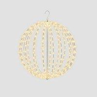 Pegdev Enchanting Pre Lit 40cm LED Sphere 256 Warm White Micro LEDs 5m Lead Timer