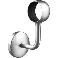 Rothley Brushed Chrome Modern Bannister Staircase Handrail Wall Bracket 40mm in Silver