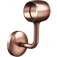 Rothley Antique Copper Modern Staircase Handrail Connecting Wall Bracket 40mm