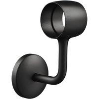 Rothley Matt Black Modern Staircase Handrail Connecting Wall Bracket 40mm