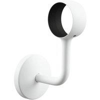 Rothley Matt White Modern Bannister Staircase Handrail Wall Bracket 40mm