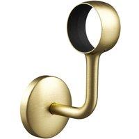 Rothley Satin Brass Modern Bannister Staircase Handrail Wall Bracket 40mm in Gold