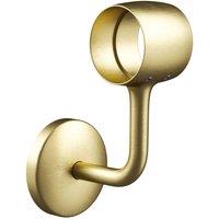 Rothley Satin Brass Modern Staircase Handrail Connecting Wall Bracket 40mm in Bronze