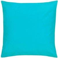 Furn Plain Water & UV Resistant Reversible Outdoor Cushion in Aqua | Size: 55 cm x 55 cm