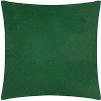 Furn Plain Water & UV Resistant Reversible Outdoor Cushion in Green | Size: 55 cm x 55 cm