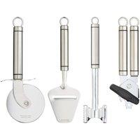 KitchenCraft 4pc Professional Stainless Steel Kitchen Tool Set in Silver