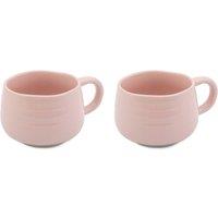 Jamie Oliver Big Love Cosy Cuppa, Stoneware, Pink, Set of 2 in Baby Pink