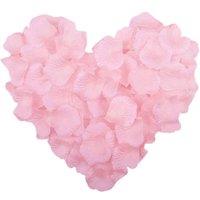 Shatchi 200pcs Light Pink Silk Rose Petals Wedding Mothers Day Wedding Confetti Anniversary Table Decorations