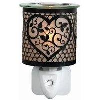 Aroma Accessories Electric Plug In Wax Melter 13cm - Heart in Black