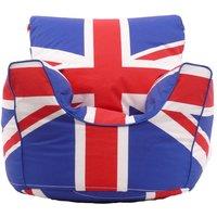 Bean Lazy Cotton Uninon Jack Team GB Bean Bag Arm Chair with Beans Child / Teen size | Size: Large