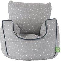 Bean Lazy Cotton Grey Stars Bean Bag Arm Chair with Beans Child / Teen size | Size: Large