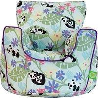 Bean Lazy Cotton Light Blue Panda Bean Bag Arm Chair with Beans Child / Teen size | Size: Large